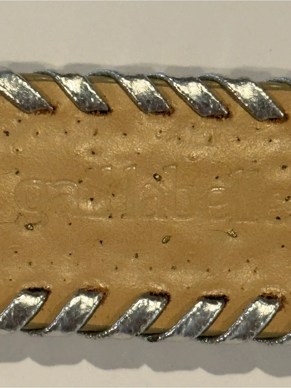 Gailabelle Italian Leather Western-Style Studded Belt with Silver Buckle